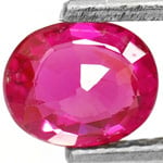 0.68-Carat High-Luster Unheated Burmese Ruby (IGI-Certified)