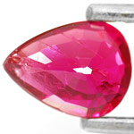 0.88-Carat Sparkling Pear-Shaped Unheated Burmese Ruby (IGI)