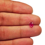 1.18-Carat Unheated Oval-Cut Mozambique Ruby