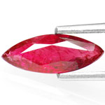 1.30-Carat Marquise-Cut Unheated Ruby from Mozambique (IGI)