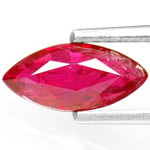 0.93-Carat Unheated Purplish Red Ruby from Mozambique (IGI)