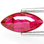 0.93-Carat Unheated Purplish Red Ruby from Mozambique (IGI)