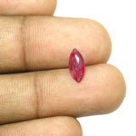 0.93-Carat Unheated Purplish Red Ruby from Mozambique (IGI)