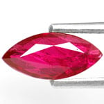 0.97-Carat IGI-Certified Unheated Marquise Ruby from Mozambique