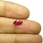 0.97-Carat IGI-Certified Unheated Marquise Ruby from Mozambique