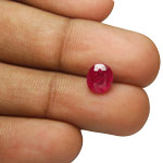 1.69-Carat Natural & Unheated Purplish Red Mozambique Ruby