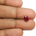 1.55-Carat Unheated Purplish Red Ruby from Niassa Mines