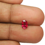 0.63-Carat Lovely Vivid Pinkish Red Unheated Burmese Ruby