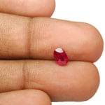 0.57-Carat Lustrous Maroonish Red Ruby from Mozambique