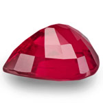1.01-Carat Beautiful Intense Pinkish Red Pear-Shaped Ruby