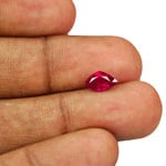 1.08-Carat Unique Trilliant-Cut Neon Red Unheated Burmese Ruby