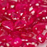 28.92-Carat Lot of Unheated Pear-Shaped Rubies from Mozambique