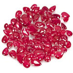 41.46-Carat Lot of Natural & Untreated Pear-Shaped Rubies