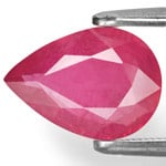 2.30-Carat Deep Pinkish Red Pear-Shaped Ruby from Tanzania