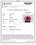 3.02-Carat Super Lustrous Unheated Ruby from Niassa, Mozambique