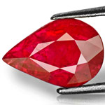 2.30-Carat Splendid Blood Red Pear-Shaped Mozambique Ruby