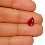 2.30-Carat Splendid Blood Red Pear-Shaped Mozambique Ruby