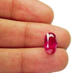 5.23-Carat Neon Pinkish Red Unheated Ruby from Mozambique