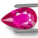 3.05-Carat Unheated VVS Pear-Shaped Ruby from Mozambique