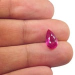 3.05-Carat Unheated VVS Pear-Shaped Ruby from Mozambique