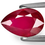 2.13-Carat VS-Clarity Deep Pinkish Red Pear-Shaped Unheated Ruby