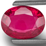 2.27-Carat Eye-Clean Neon Pinkish Red Unheated Ruby (GIA)