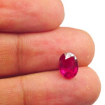 2.27-Carat Eye-Clean Neon Pinkish Red Unheated Ruby (GIA)