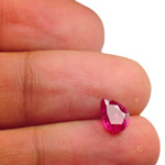 2.03-Carat Deep Pinkish Red Pear-Shaped Unheated Ruby