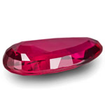 2.02-Carat Unheated Neon Purplish Red Pear-Shaped Ruby (GIA)