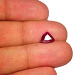 2.01-Carat Trilliant-Cut Unheated Fiery Pinkish Red Ruby