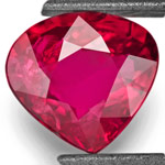 2.01-Carat Deep Purplish Red Unheated Heart-Shaped Ruby