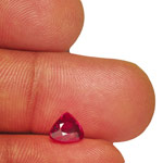 1.02-Carat Heart-Shaped Intense Red Unheated Mozambique Ruby