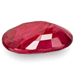 2.01-Carat AIGS-Certified Unheated Oval-Cut Blood Red Ruby