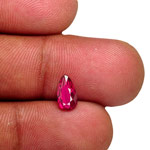 1.00-Carat VVS Deep Purplish Red Pear-Shaped Ruby (Unheated)