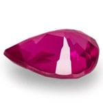 0.44-Carat Lustrous Deep Pinkish Red Pear-Shaped Ruby