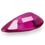 0.37-Carat Purplish Red Pear-Shaped Unheated Ruby