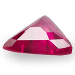 0.34-Carat Deep Pinkish Red Eye-Clean Trilliant-Cut Ruby