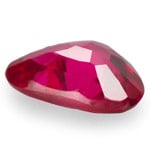 0.41-Carat Dark Pinkish Red Heart-Shaped Ruby from Mozambique