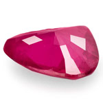 0.50-Carat Heart-Shaped Pinkish Red Ruby from Mozambique