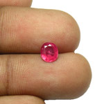 0.81-Carat Unheated Pinkish Red Ruby from Burma (IGI-Certified)