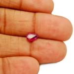 0.81-Carat Beautiful Pear-Shaped Burmese Ruby (Unheated)