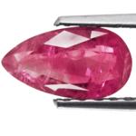 1.18-Carat Dark Pink Pear-Shaped Ruby from Madagascar