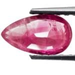 1.18-Carat Dark Pink Pear-Shaped Ruby from Madagascar