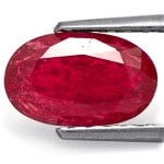 2.11-Carat Dark Pinkish Red Ruby from Mozambique (Unheated)