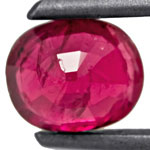 1.03-Carat Exquisite Oval-Cut Unheated Mozambique Ruby