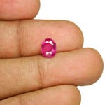 1.33-Carat Unheated Deep Pink Sapphire from Sri Lanka