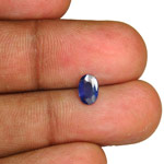 0.69-Carat Unheated Eye-Clean Kashmir-Blue Madagascar Sapphire