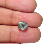 4.06-Carat Bluish Green to Greenish Grey Color-Change Sapphire