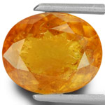 4.32-Carat Exquisite Deep Yellowish Orange Unheated Sapphire