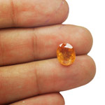 4.32-Carat Exquisite Deep Yellowish Orange Unheated Sapphire